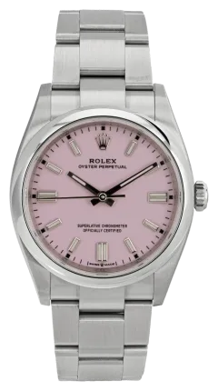 Rolex Oyster Perpetual 36 126000 — vue de face sur fond blanc